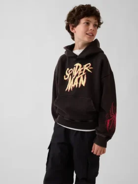 Kids Marvel Vintagesoft Spider-Man Relaxed Hoodie