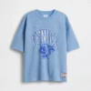 Kids Mesh Oversized Graphic Jersey T-Shirt