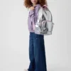 Kids Metallic Charm Backpack