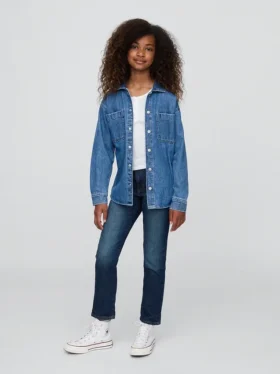 Kids Mid Rise Girlfriend Jeans