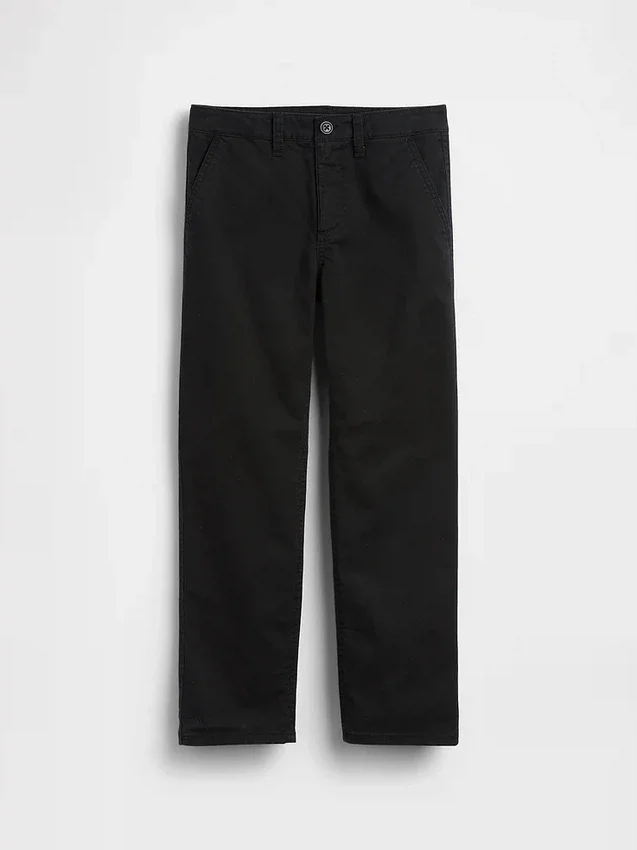 Kids Modern Uniform Relaxed Straight Khakis