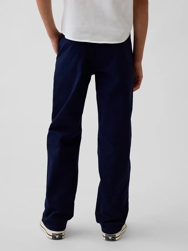 Kids Modern Uniform Relaxed Straight Khakis
