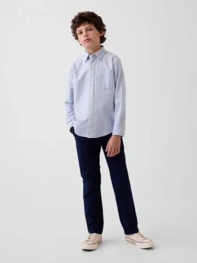 Kids Modern Uniform Slim Khakis
