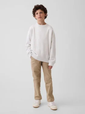 Kids Modern Uniform Slim Khakis