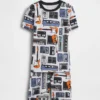 Kids Organic Brushed Cotton Music Pj Short Set