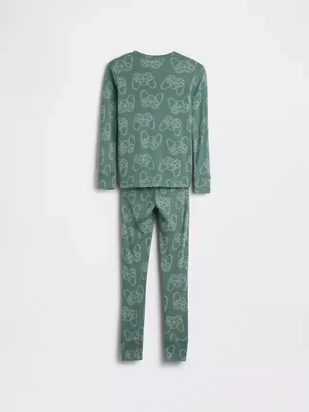 Kids Organic Brushed Cotton Pj Set