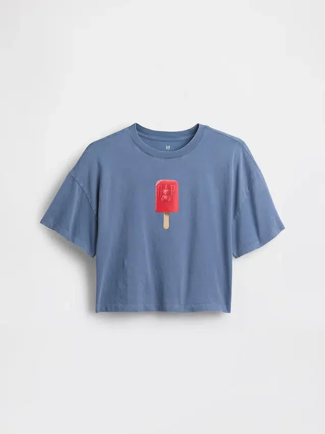 Kids Oversized Boxy Graphic T-Shirt