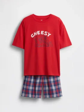 Kids Oversized Recycled Pj Short Set