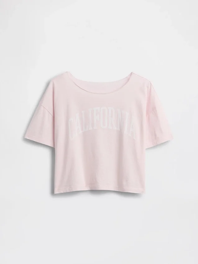 Kids Oversized Wide-Neck T-Shirt