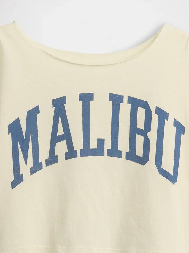 Kids Oversized Wide-Neck T-Shirt