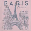 Kids Paris Line Art Graphic T-Shirt
