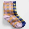 Kids Plaid Crew Socks (2-Pack)