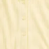 Kids Pointelle Rib Button-Front T-Shirt