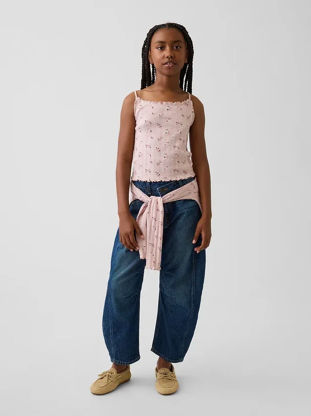 Kids Pointelle Rib Cami