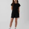 Kids Quick-Dry Butterfly-Hem Run Shorts