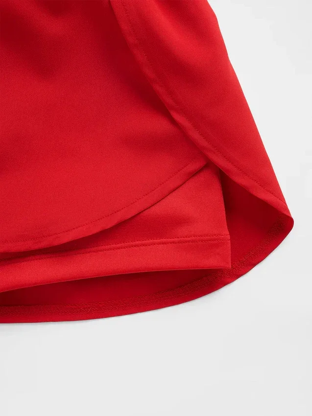 Kids Quick-Dry Butterfly-Hem Run Shorts
