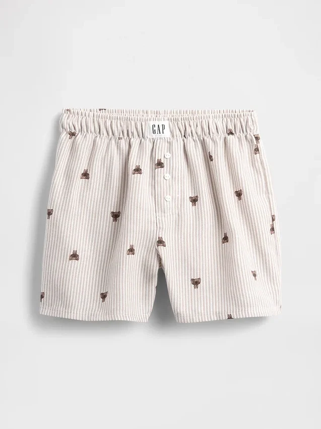 Kids Recycled Flannel Pj Boxer Shorts