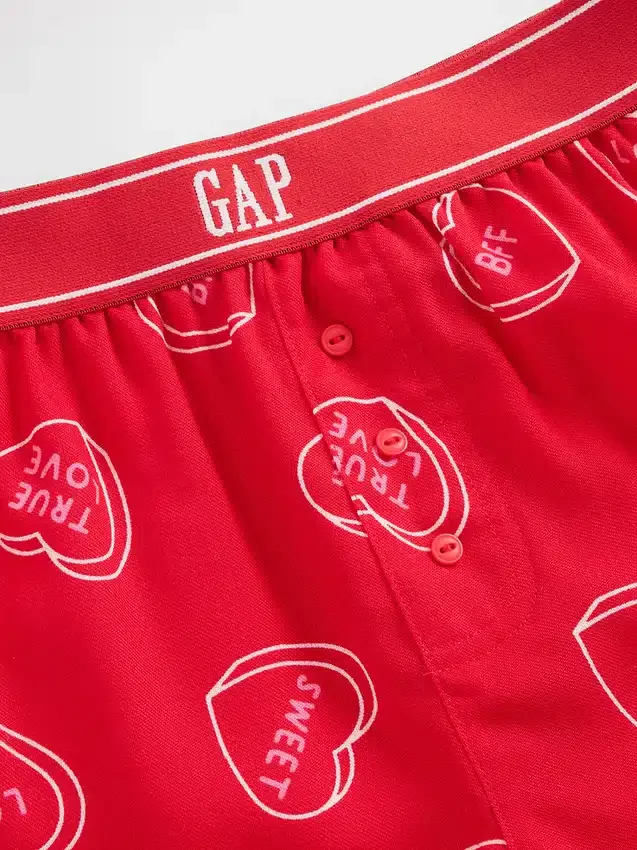 Kids Recycled Flannel Pj Boxer Shorts