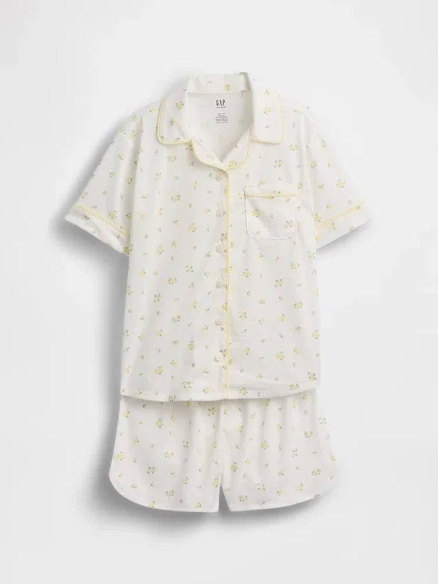 Kids Recycled Pj Short Set