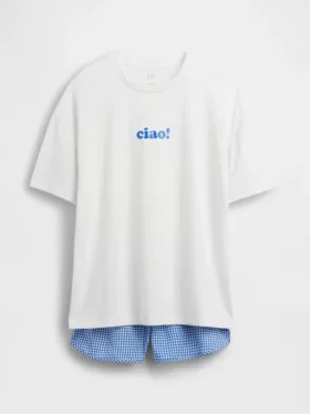 Kids Recycled Pj Short Set
