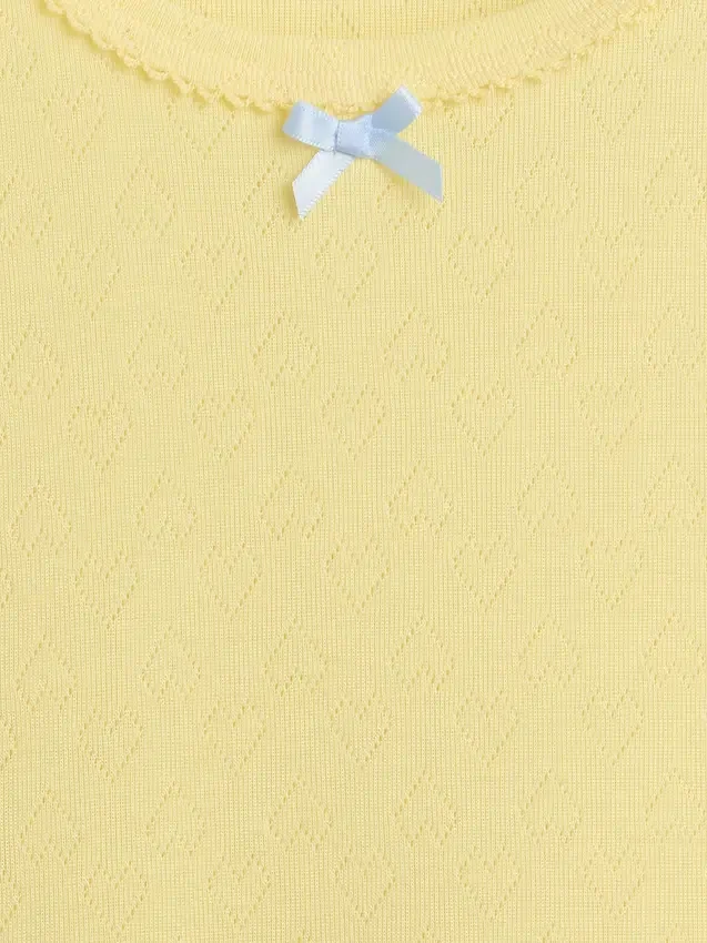 Kids Recycled Pointelle Pj T-Shirt
