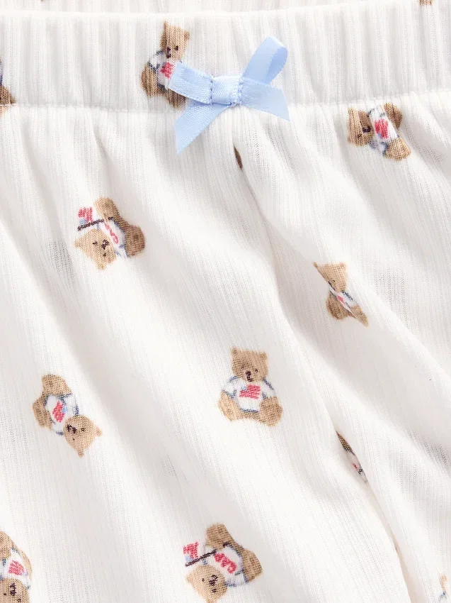 Kids Recycled Rib Pj Shorts