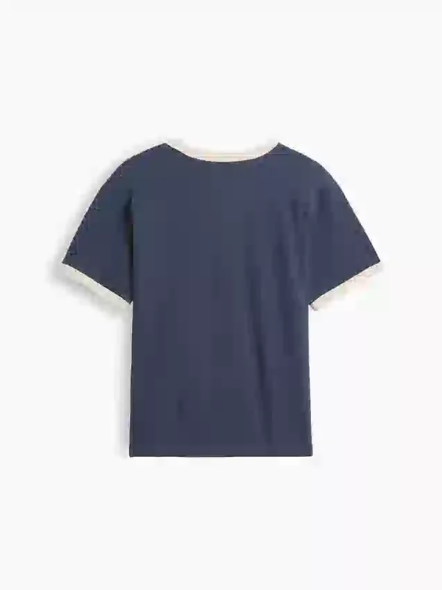 Kids Relaxed New York Graphic Ringer T-Shirt