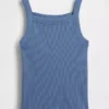 Kids Rib Square-Neck Tank Top