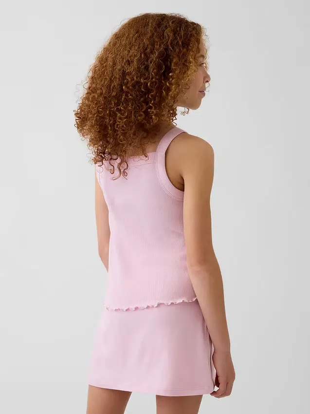 Kids Rib Square-Neck Tank Top
