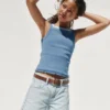 Kids Rib Square-Neck Tank Top