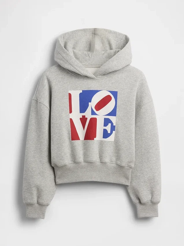 Kids Robert Indiana Love Hoodie