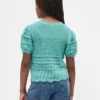 Kids Scalloped Mixed-Stitch Sweater
