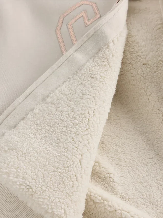 Kids Sherpa-Lined Graphic Logo Hoodie