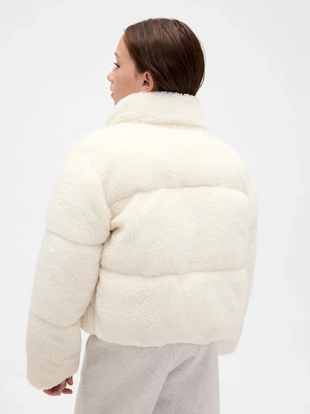 Kids Sherpa Puffer Jacket