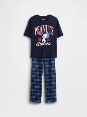 Kids Snoopy Recycled Pj Set