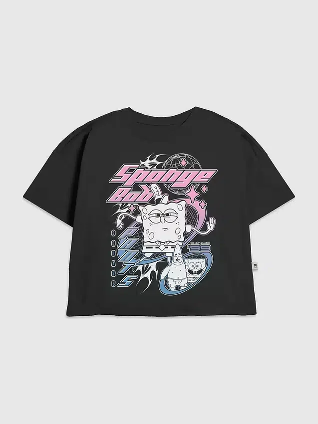 Kids Spongebob Y2K Graphic T-Shirt