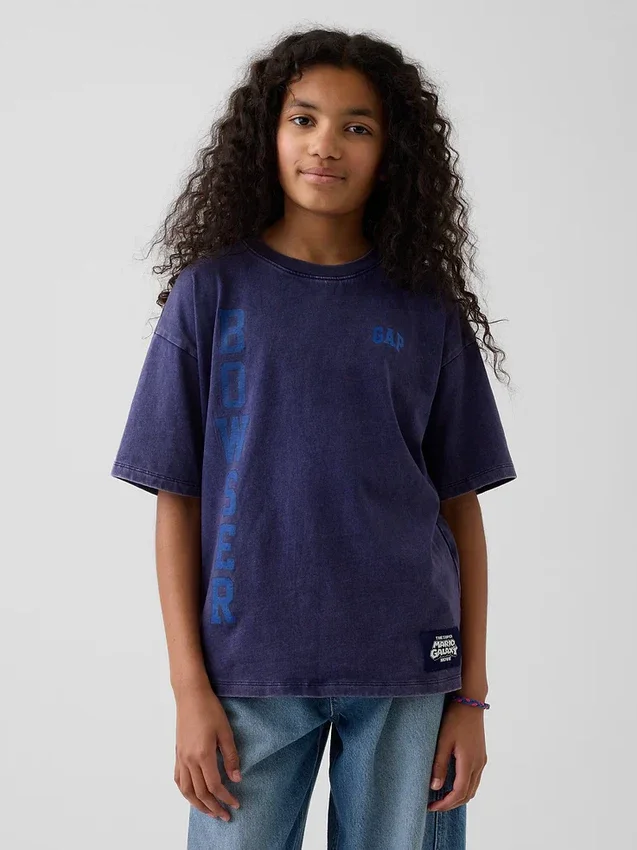 Kids Super Mario Relaxed Graphic T-Shirt