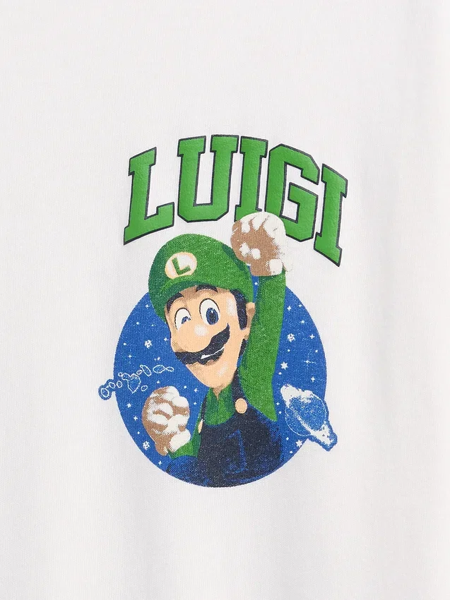 Kids Super Mario Relaxed Graphic T-Shirt