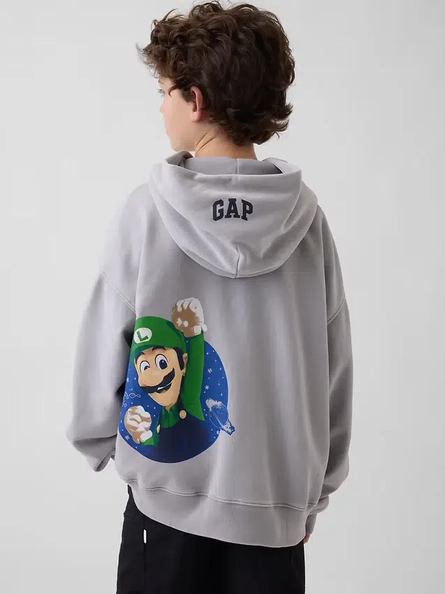 Kids Super Mario Vintagesoft Relaxed Hoodie