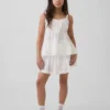Kids Tiered Eyelet Tank Top