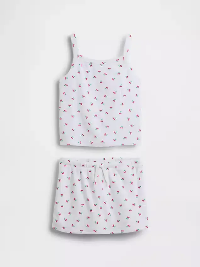 Kids Towel Terry Skort Outfit Set