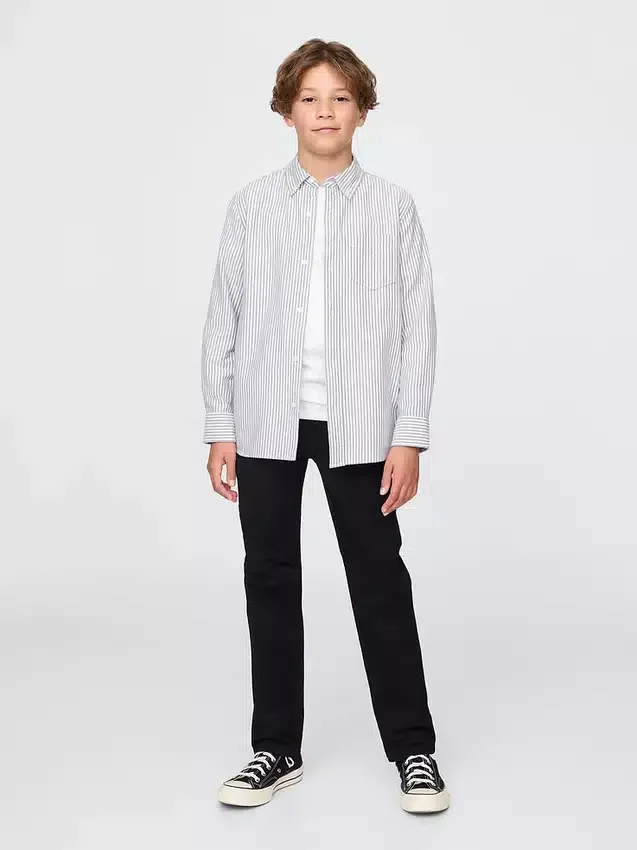 Kids Uniform Straight-Fit Stretch Khakis
