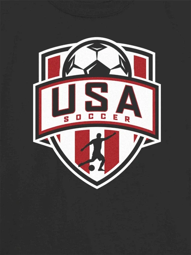 Kids Us Soccer Shield Graphic T-Shirt