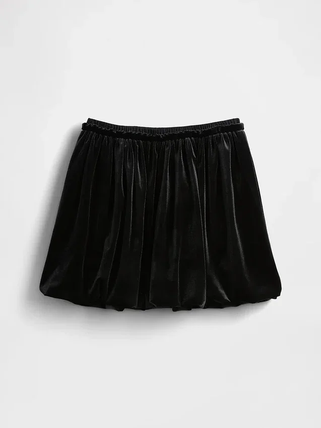 Kids Velour Bubble Skirt