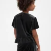 Kids Velour Peplum Top
