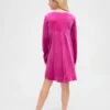 Kids Velvet Empire Waist Dress