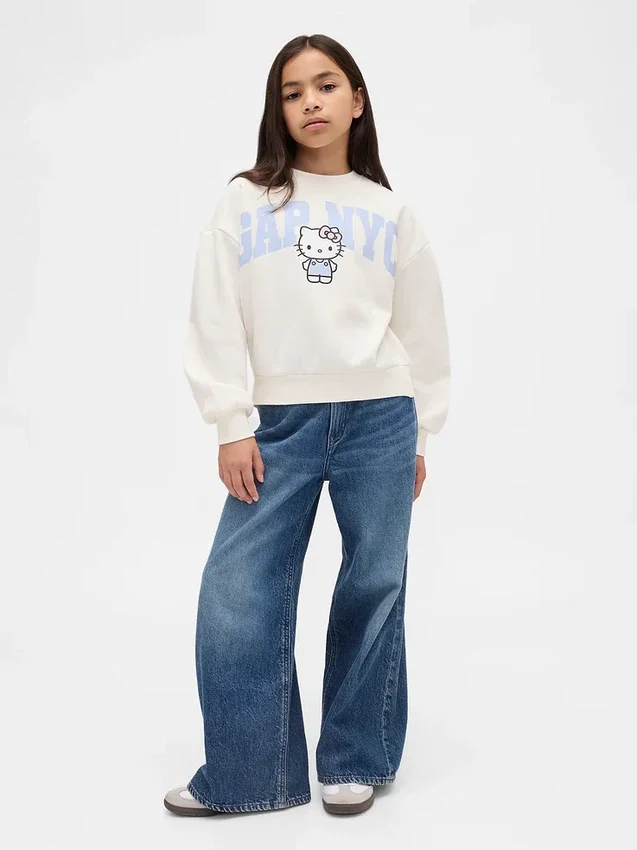 Kids Vintagesoft Hello Kitty Logo Sweatshirt