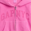 Kids Vintagesoft Oversized Logo Zip Hoodie