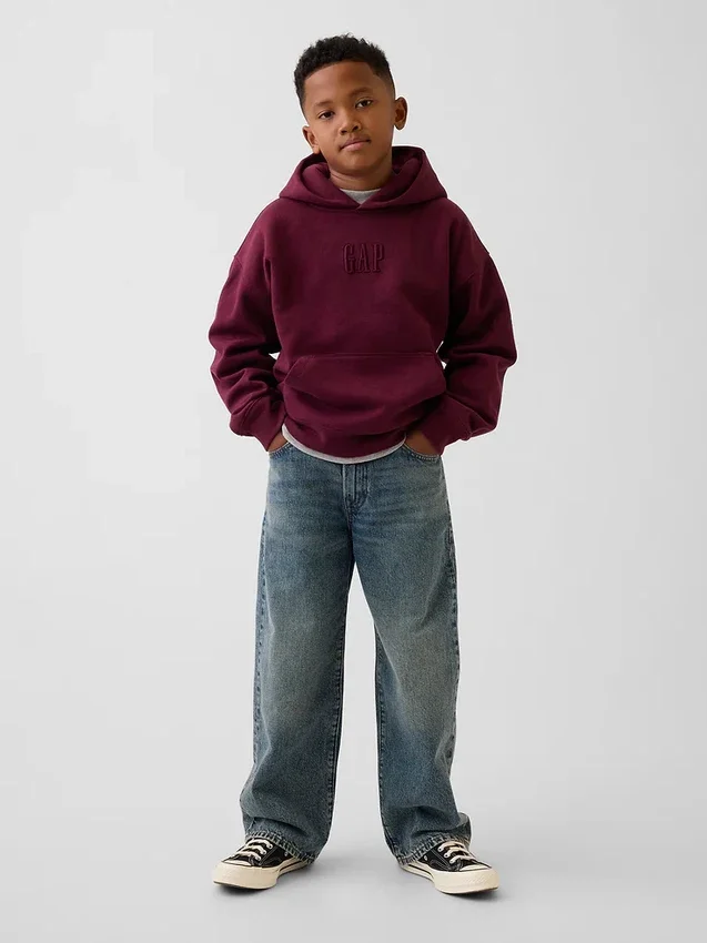 Kids Vintagesoft Relaxed Logo Hoodie