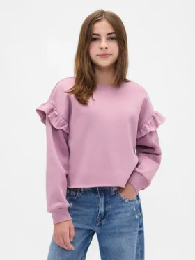 Kids Vintagesoft Ruffle Sweatshirt